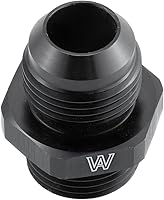 Vista 7 de 12AN Flare to -12 ORB O Ring Boss Fuel Pump Rail Adapter AN Fitting ORB Aluminio negro