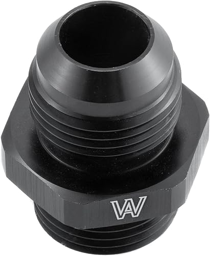 Miniatura 7 de KUUHLERSAT 12AN Flare to -12 ORB O Ring Boss Fuel Pump Rail Adapter AN Fitting ORB Aluminio negro