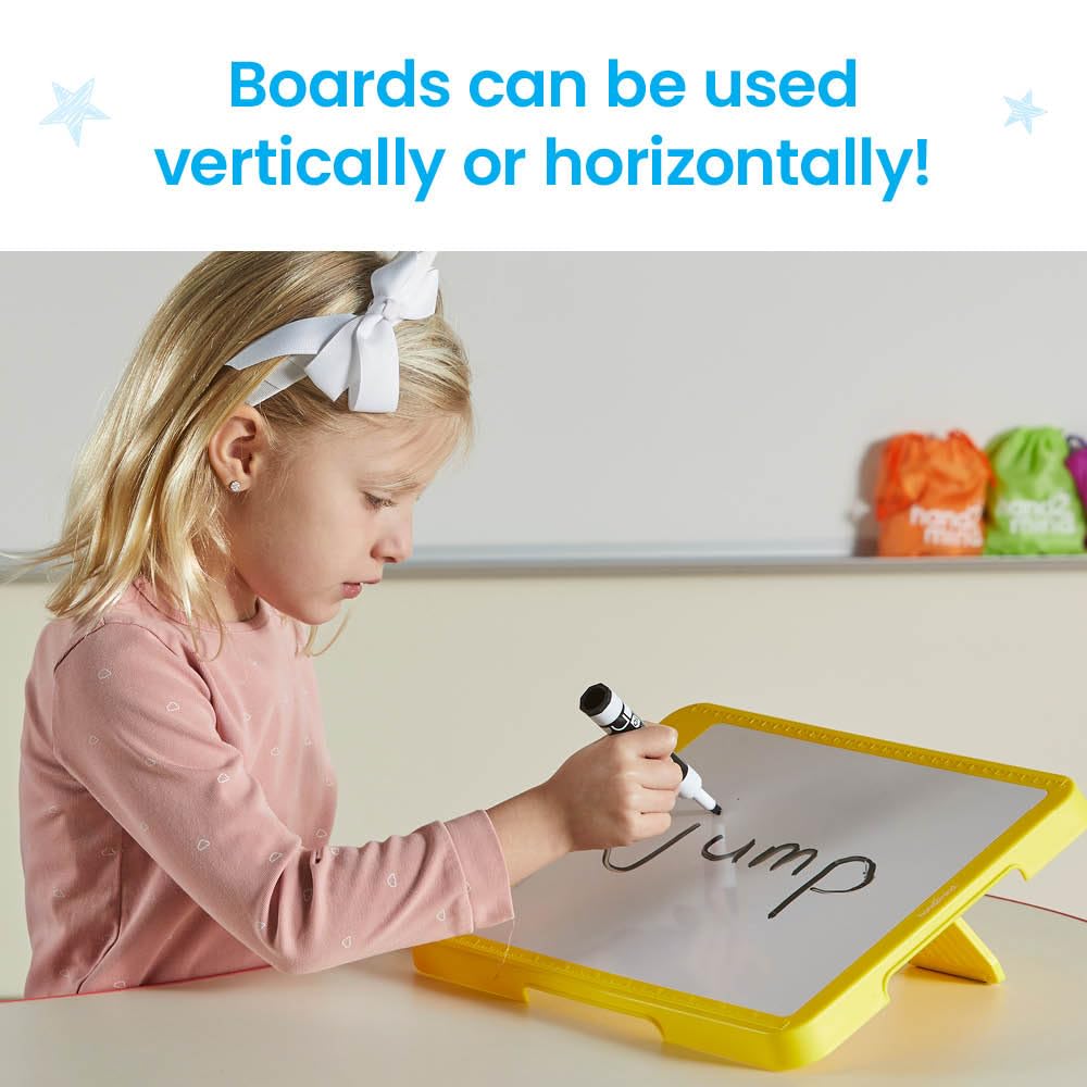 Learning Resources Writing Slant Boards Set of 6, Dry Erase Clipboard, Reusable Handwriting Practise for Kids Lear to Write - Image 4