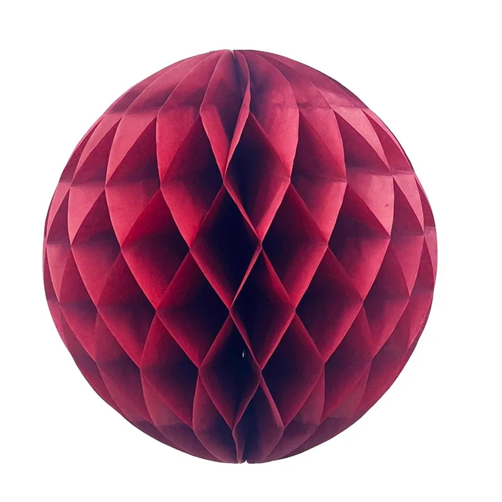 10Pcs Honeycomb Ball Wedding Room Column Background Decoration House for Birthday Wedding(Burgundy,30CM)