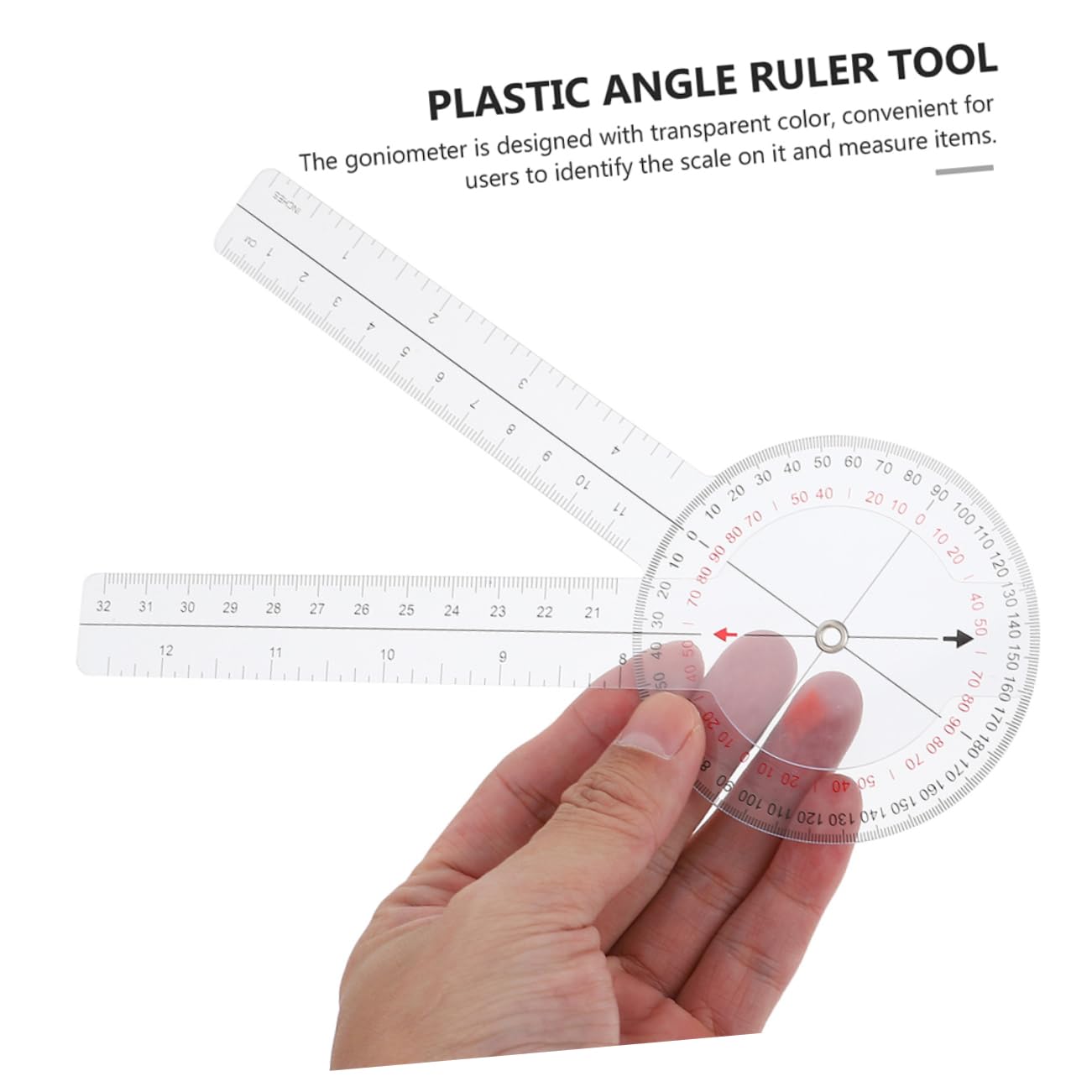 Goniomètre D'angle Professionnel, Règle Rapporteur Rotative 4 Pièces
