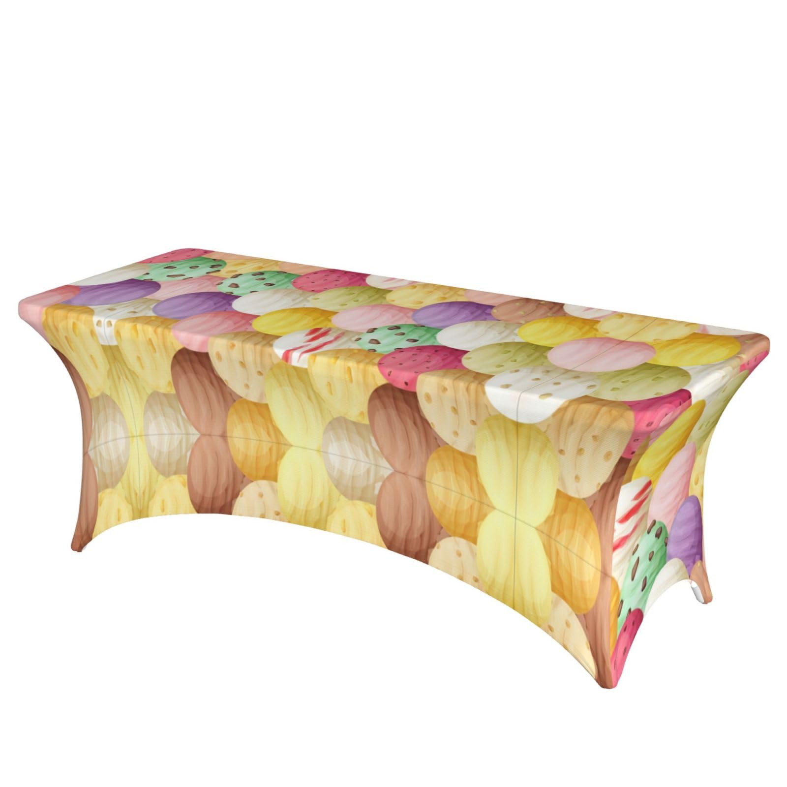 Nappe imprimée crème glacée pour table de 1,8 m lors de vos goûters d'anniversaire