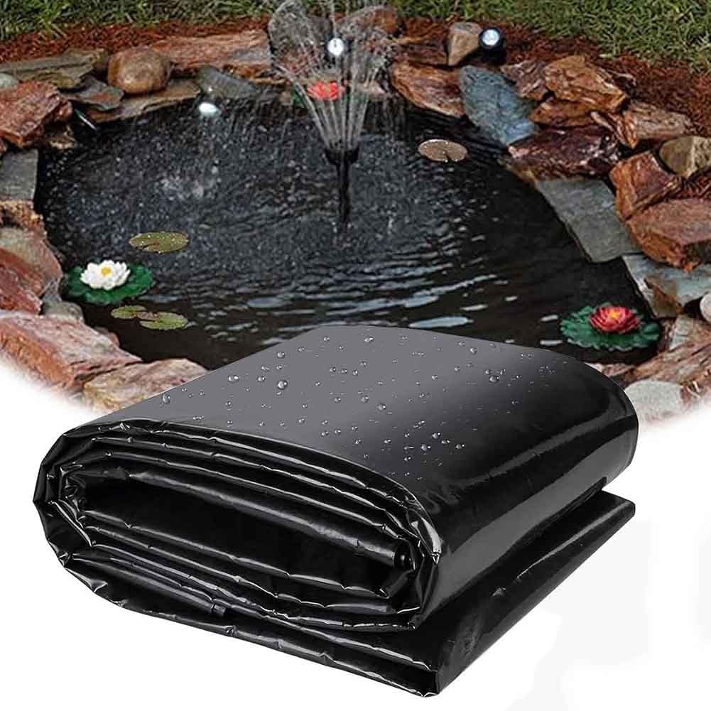 Revêtement de bassin en caoutchouc supérieur et bache noire HDPE étanche 3x9.5m
