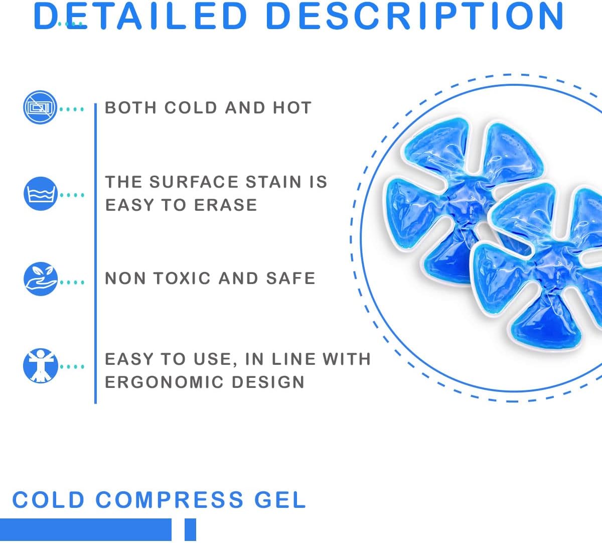 Head Gel Ice Pack, Helmet Ice Pack, Used for Catcher Helmets, Outdoor Sport, Equestrian Riding, Operation On The Head, Relieve Summer Heat and Keep Cool (2 Count)