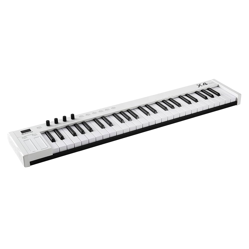 MIDIPLUS X4 USB MIDIキーボード Amazon.com: midiplus X4 mini MIDI Keyboard Controller, White