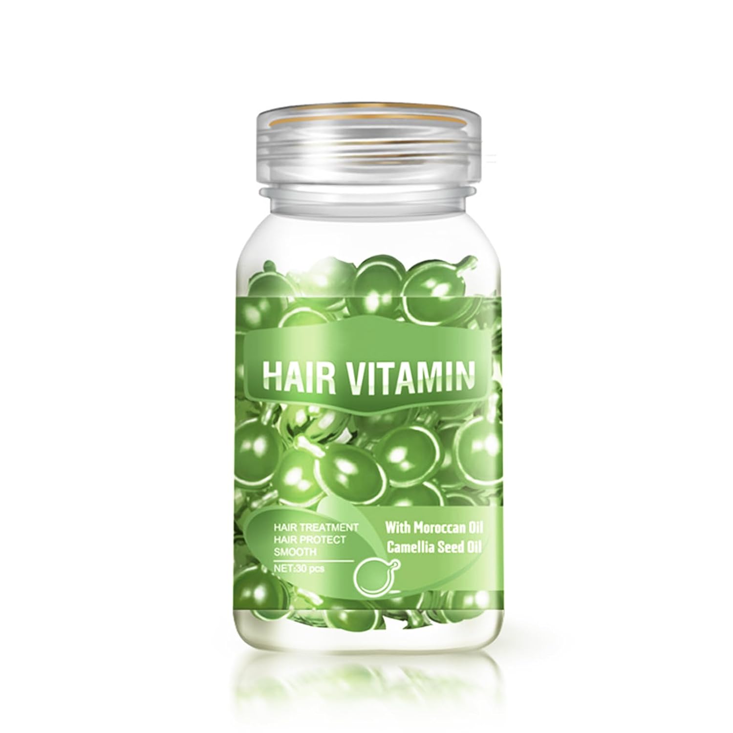 Hair Oil Capsules, Hair Treatment Serum Oil Capsules Contains Moroccan Oil, Camellia Seed Oil, Vitamin A,C,E & B5, Hair Care Vitamin Capsules for Repairs Hair Dryness, Rough Hair (30pcs, Green) Hair Oil Capsules, Hair Treatment Serum Oil Capsules Contains Moroccan Oil, Camellia Seed Oil, Vitamin A,C,E & B5, Hair Care Vitamin Capsules for Repairs Hair Dryness, Rough Hair (30pcs, Green)