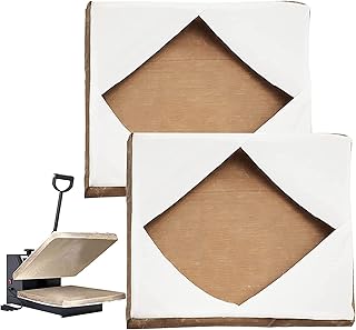 2 Pack 16 x 20 Platen Cover Heat Press Platen Wrap Cover Non-Stick Sheet High Temperature Resistant Teflon Protector Sublimation Press Protector Cover Heat Press Cover (2 Pack 16 x 20 Inch)