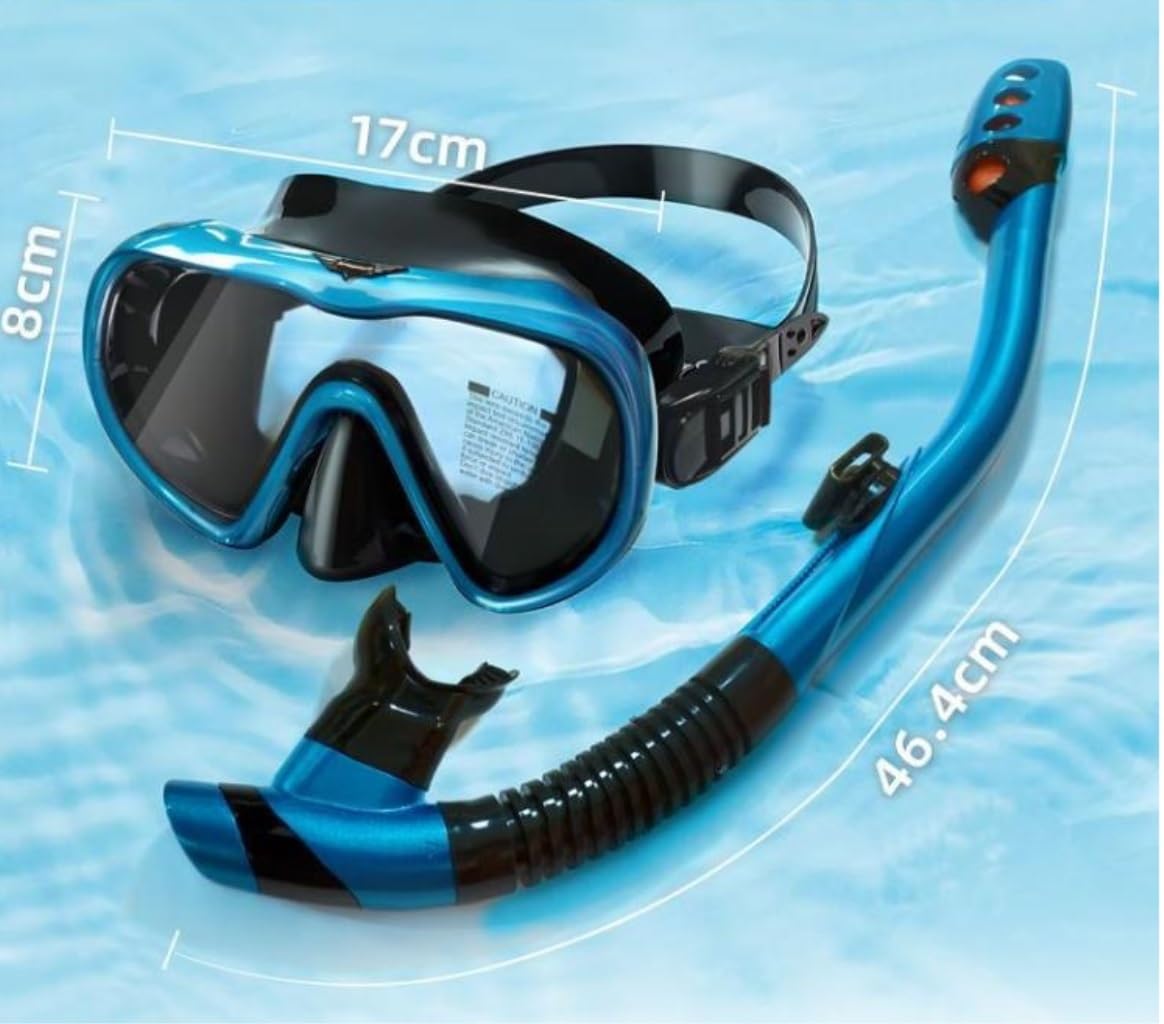 Máscara Snorkel Máscara Buceo Máscara De Esnórquel Buceo A Prueba Fugas con Equipo Antivaho Vidrio Templado Resistente A Los Impactos Equipo de Snorkel