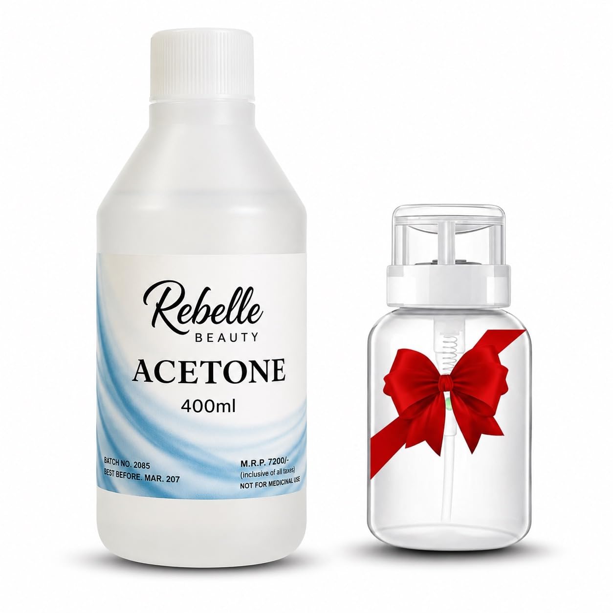 Acetone | Clear | NOT FOR MEDICAL USE | Nail Polish Remover | Nail Colour Remover | A++ Grade,400ML (PLUS EMPTY ACETONE BOTTLE)-image-9