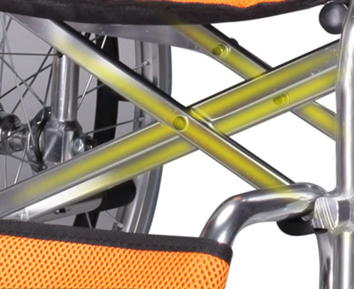 Wheelchair, Silla de Ruedas portátil Plegable, Silla de Ruedas Manual para Ancianos, Carrito Ultraligero para discapacitados, Suministros médicos para Adultos
