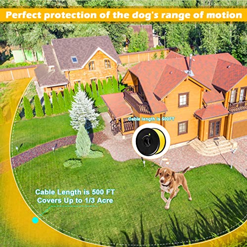 Underground Dog Fence Wire,Boundary Wire 500 Feet Compatible for Dog Fence System Wireless,Electric Dog Fence Wire, Dog Fence Wire for pet Safety Training extends The Boundaries of Your Fence Underground Dog Fence Wire,Boundary Wire 500 Feet Compatible for Dog Fence System Wireless,Electric Dog Fence Wire, Dog Fence Wire for pet Safety Training extends The Boundaries of Your Fence