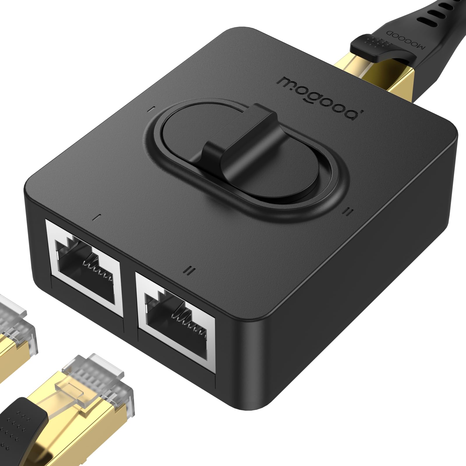 Amazon.co.jp: MOGOOD 2ポート lan 分配器 1000Mbps スライドスイッチ 