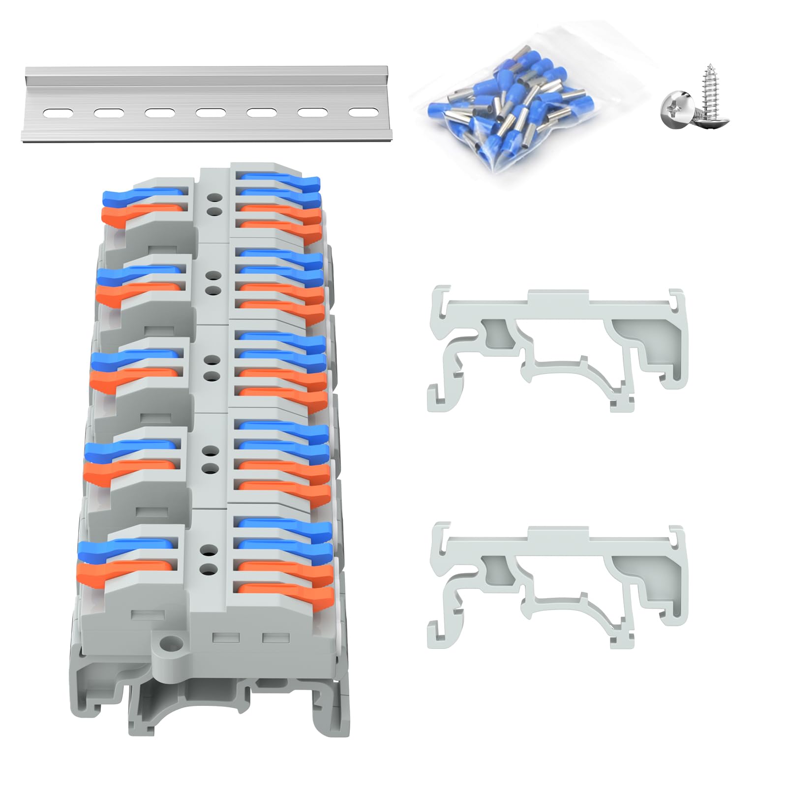 Rail Terminal Blocks - Industrial Voltage Connectors -23