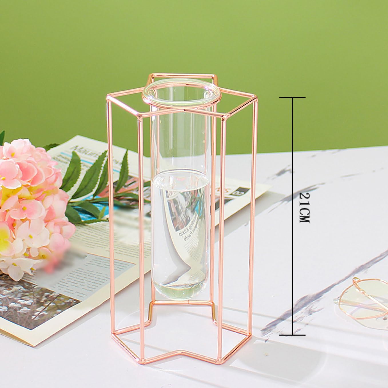 Amazon.co.jp: YJFFQ アイアンフレーム フラワーベース おしゃれ