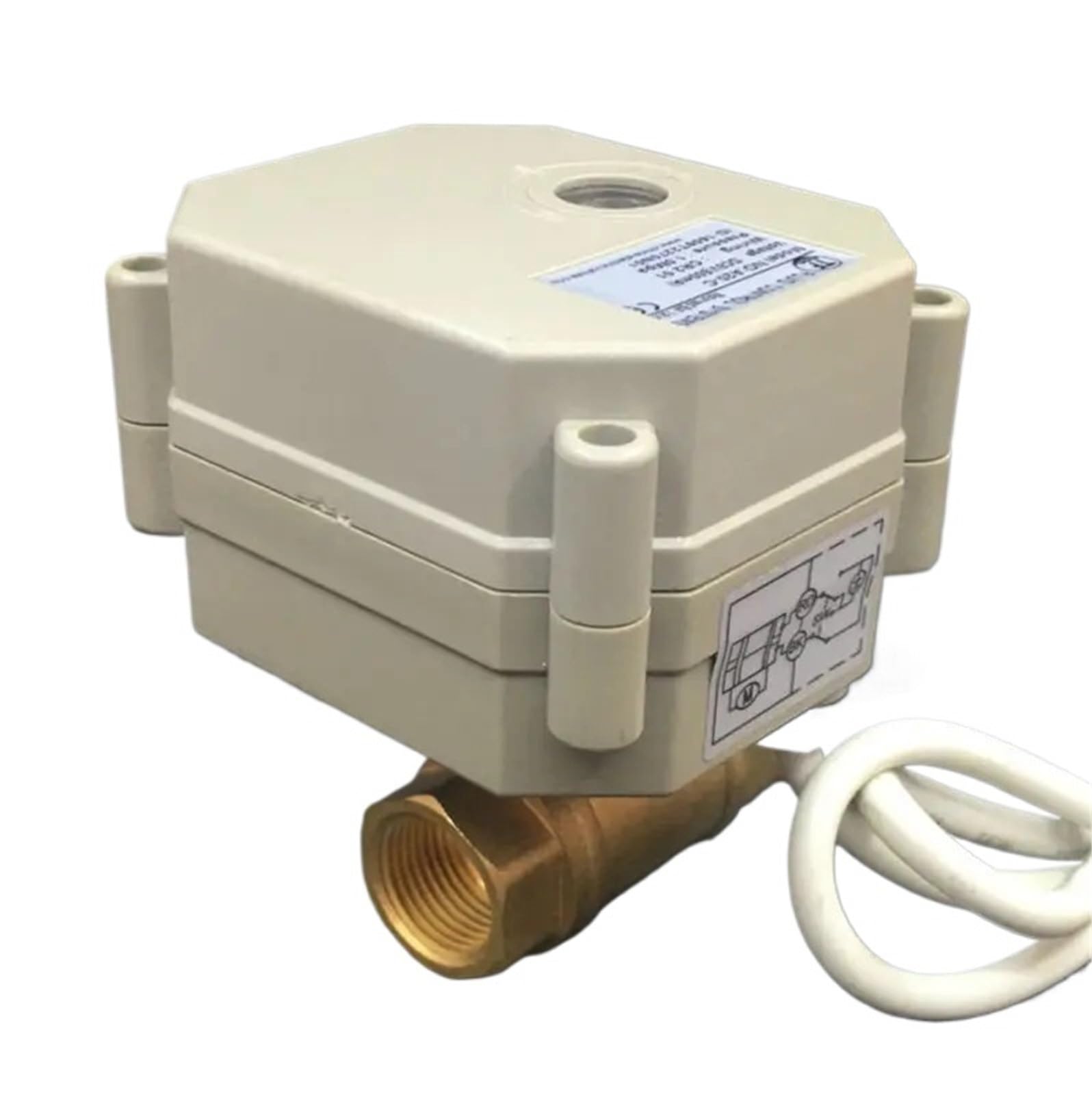 Vanne motorisée DC12V 24V pour ajuster précisément le débit d'eau sans variations