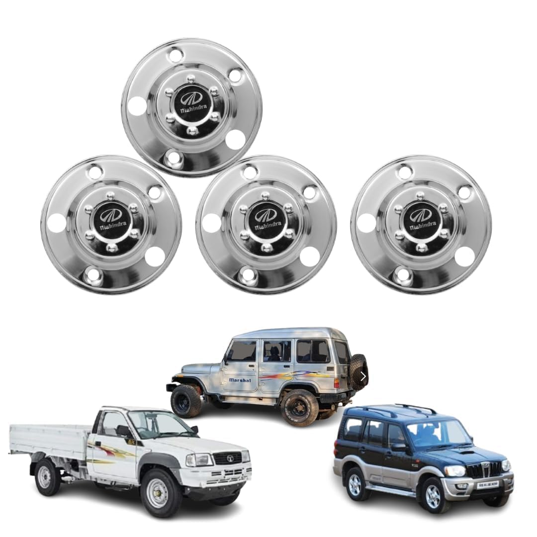 4 Pcs Car Wheel Center Hub Cap for Mahindra Bolero Trax Scorpio 8.25 Inches Dia Car Wheel Centre Caps Cover for Bolero/Trax/Bolero Maxx Pickup-image-15