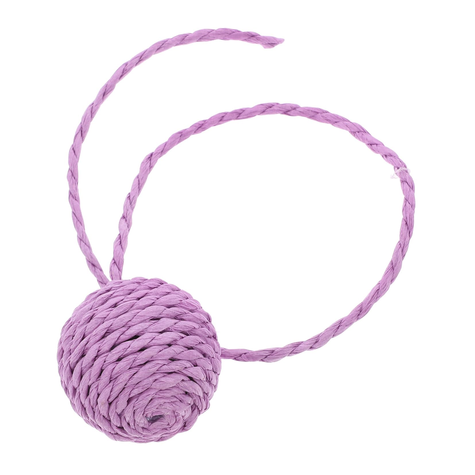 Toddmomy Interactive Cat Toys Replacement Sisal Rope Ball with Bell for Cat Tree Multifunctional Design with Replaceable Tail Ball Sturdy Jute Rope