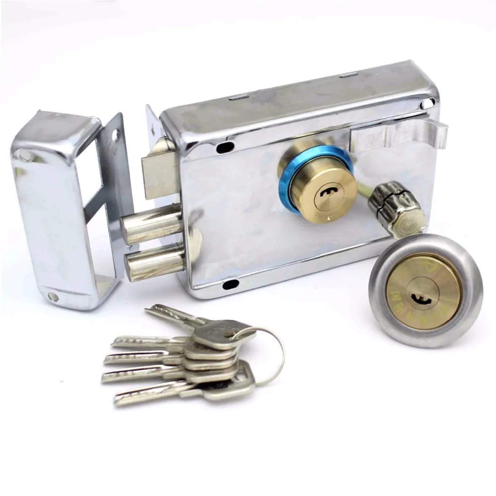 Serrure de porte à pêne dormant solide pour sécuriser le portillon du jardin
