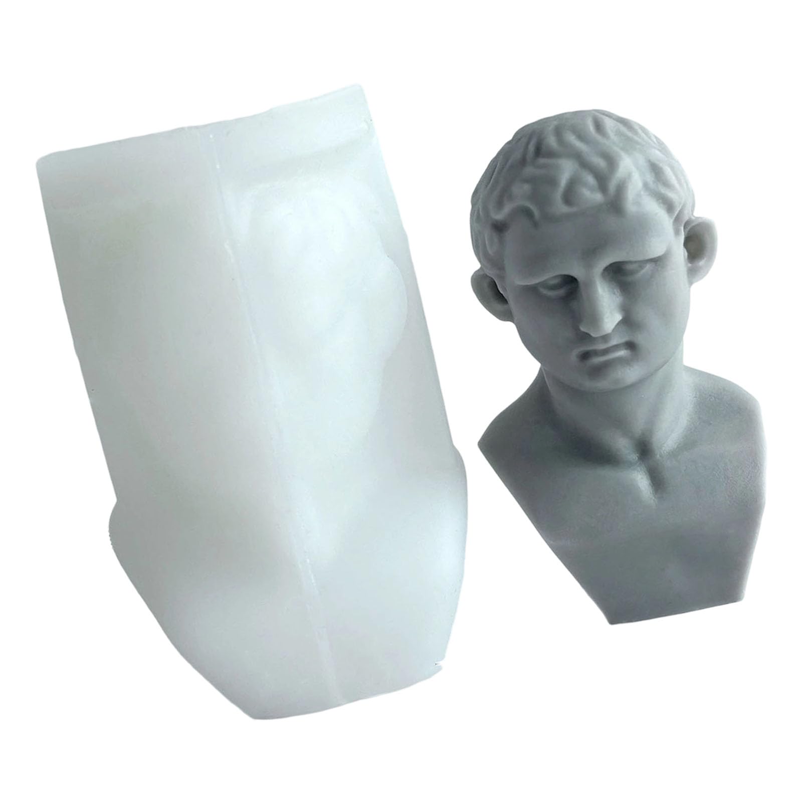 Snorvixre Silicone Busts Shape for Plasters Diffusers and Crafting Supplies Artistics Making Silicone