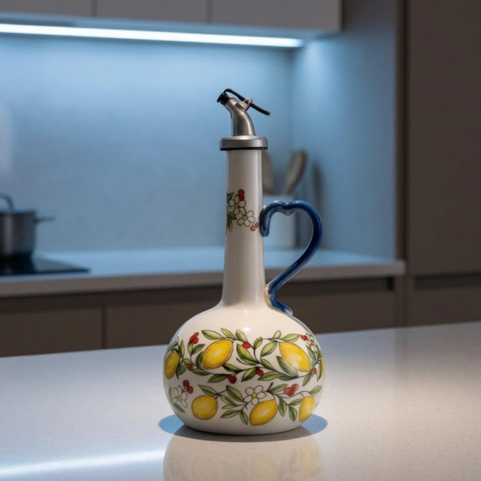 Contenitore per Olio con Beccuccio, style to 1 | Moderno, Igienico, Contenitore con Beccuccio Antigoccia, per Cucina, Tavola