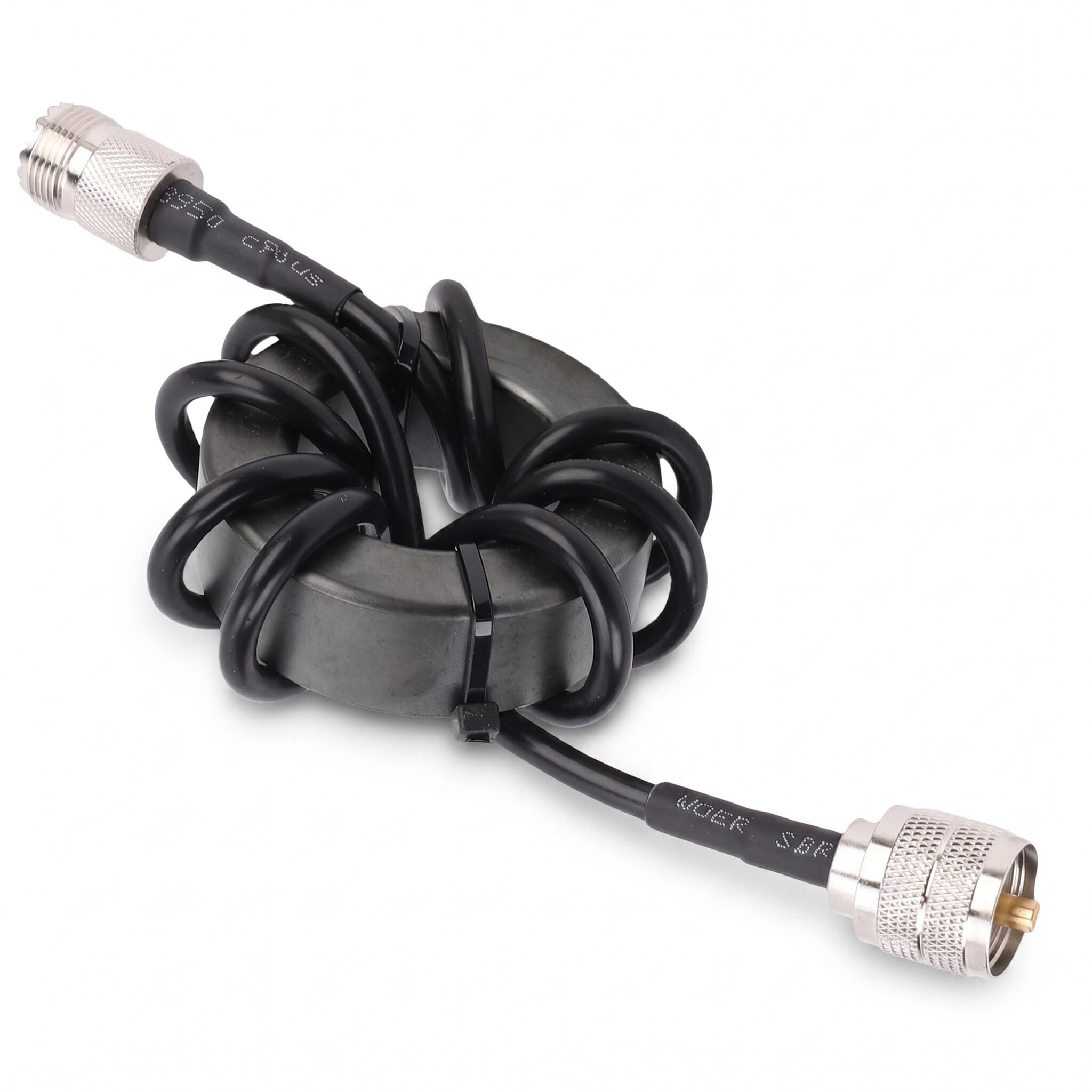 Bewinner ZP614 EM43 HF Pierścień Magnetyczny Dławik 1,8-30 MHz, 150 W PEP 1: 1 Balun, Tryb Wspólny, Złącze PL259-SO239, Plug Play for HAM Radio Antena