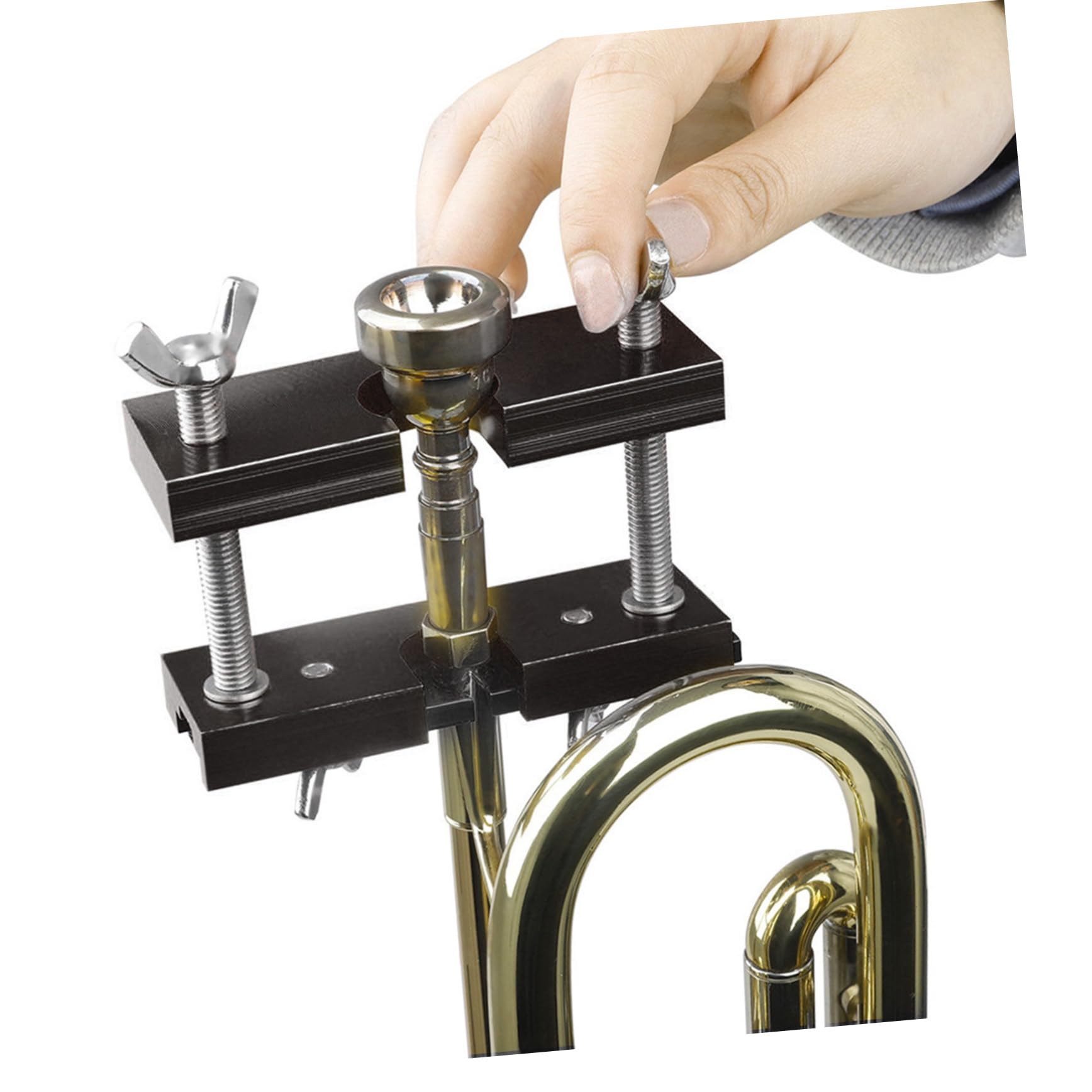 TOYANDONA Extractor Diseño Boquillas Portátil Trompeta para Aluminio de Ajustable Elegante y Función para Músicos