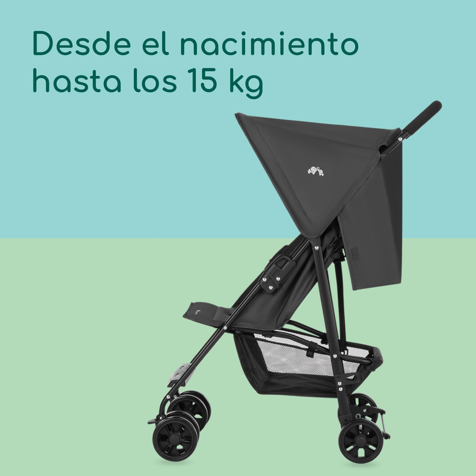 Bebeconfort Snow, Silla de Paseo Ligera, 0 Meses - 3,5 Años, 0-15 kg, Silla Paseo Bebe, Ligera y Plegable, Mineral Graphite