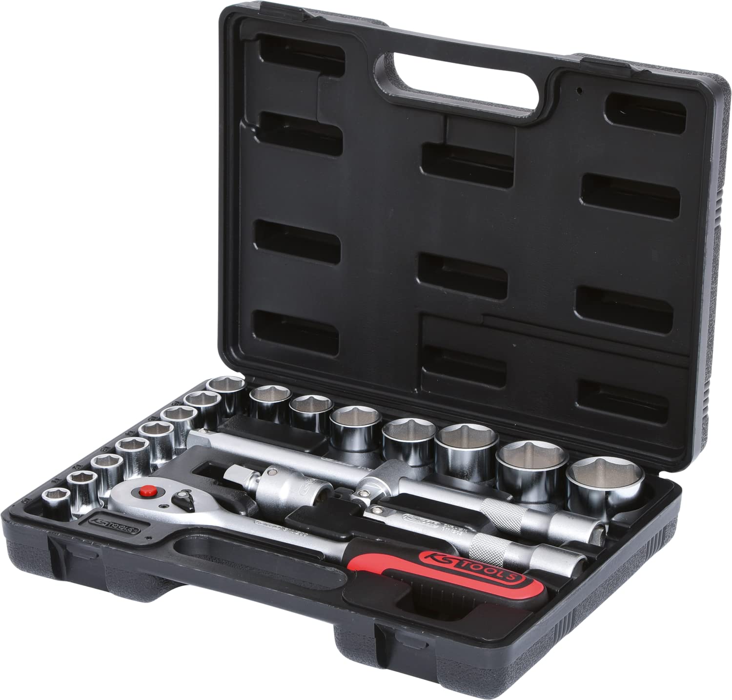 KS TOOLS 911.0620 Jeu de clé à douille noir