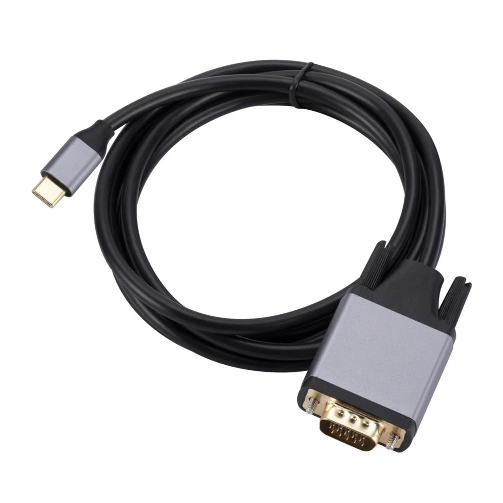 Câble Adaptateur USB-C vers VGA, convertisseur de Type C vers VGA, Compatible avec la Lecture sur écran de Projection