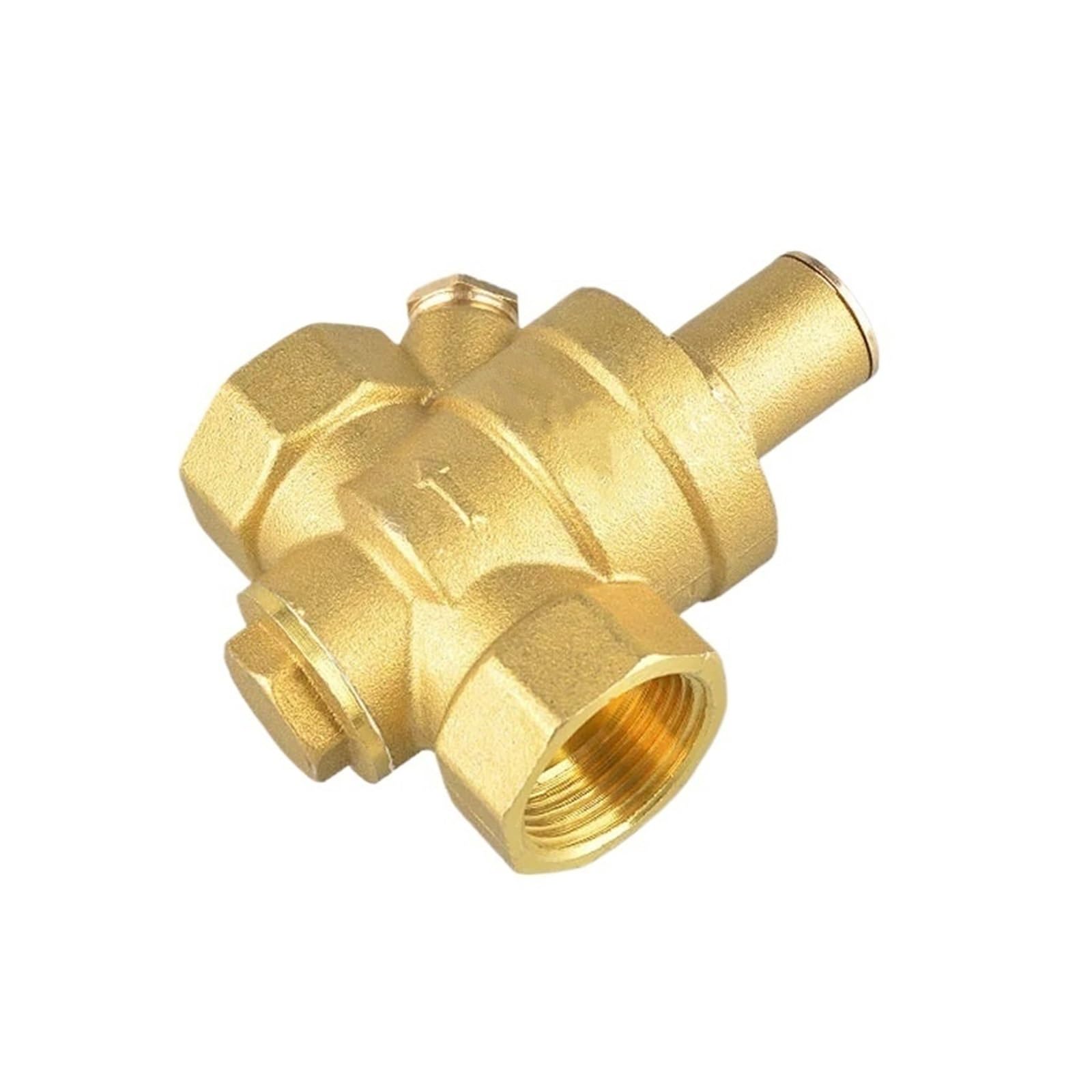 Válvula reguladora Reductora de presión de latón DN15, 1/2", válvulas de Alivio Ajustables con medidor de Calibre(with Gauge)