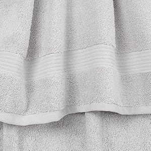 Cotton Paradise 6 Piece Towel Set 100 Cotton Soft Absorbent Turkish Towels for Bathroom 2 Bath Towels 2 Hand Towels 2 Washcloth Silver Gray Towel Set