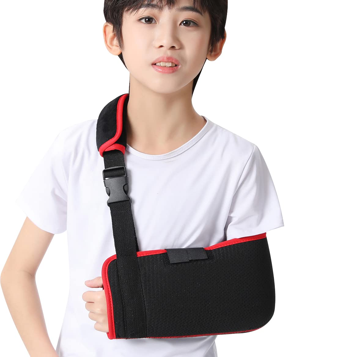 Ledhlth Soft Foam Arm Sling Black for Shoulder Kids Toddler