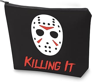 Horror Movie Inspired Gift Killing It Horror Movie Lover Zipper Pouch Makeup Bag Horror Movie Lover Canvas Tote Bag (killing it 2)