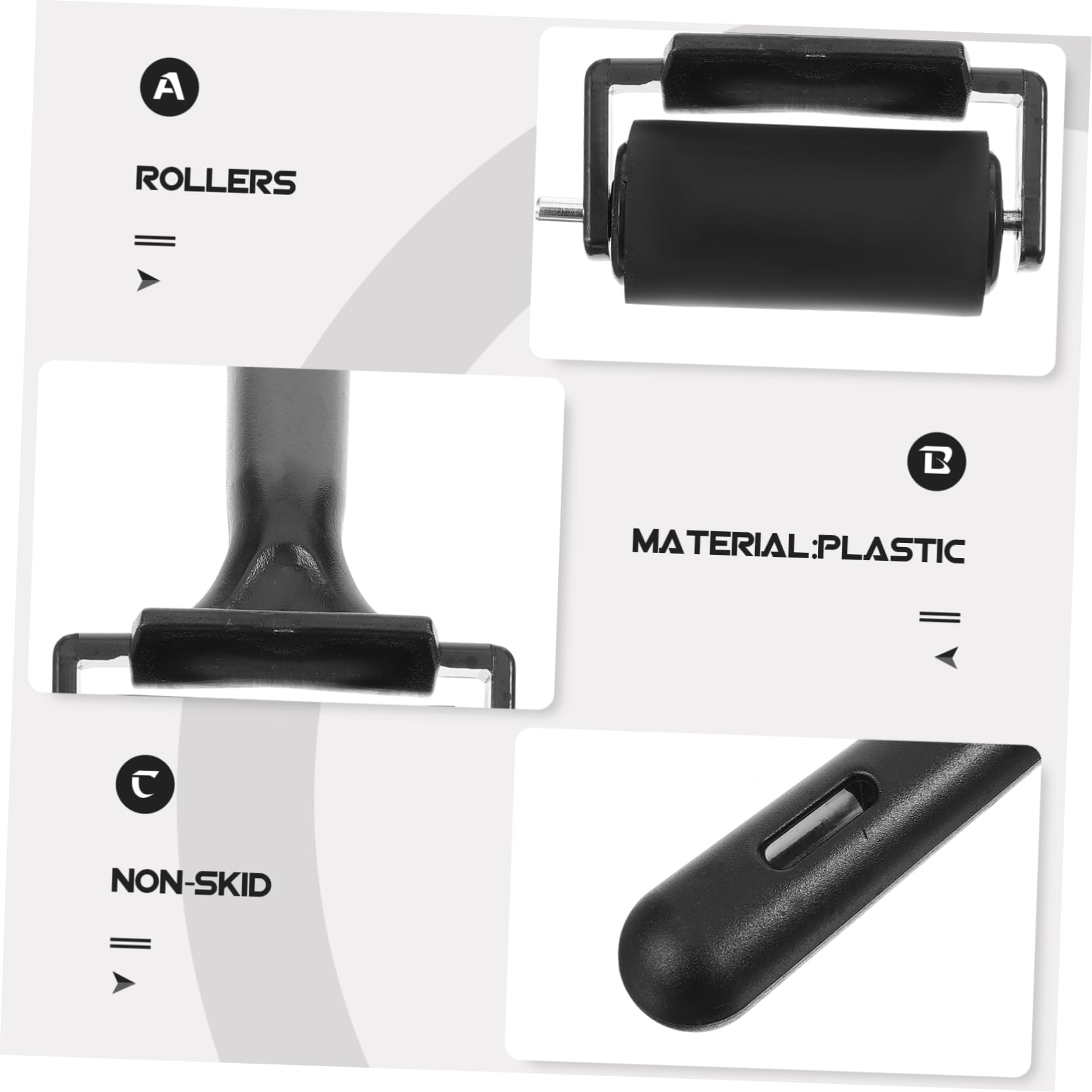 SHINEOFI 5 Sätze Druckwalzen Für Malerei Ink Roller Für Druckgrafiken Und Kunsthandwerk Tragbar Und Leicht Für Verschiedene Anlässe 2 Stück * 5