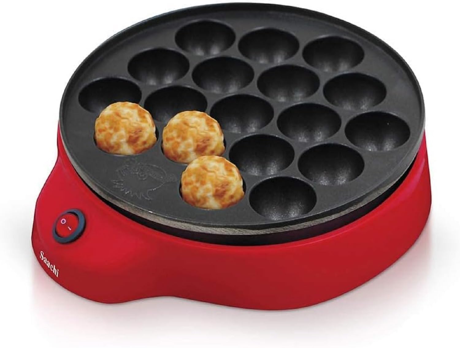 AMM Saachi Octopus Dumpling/Japanese Tokoyaki/Poffertjes/Paniyaram Maker, NL-DM-1852