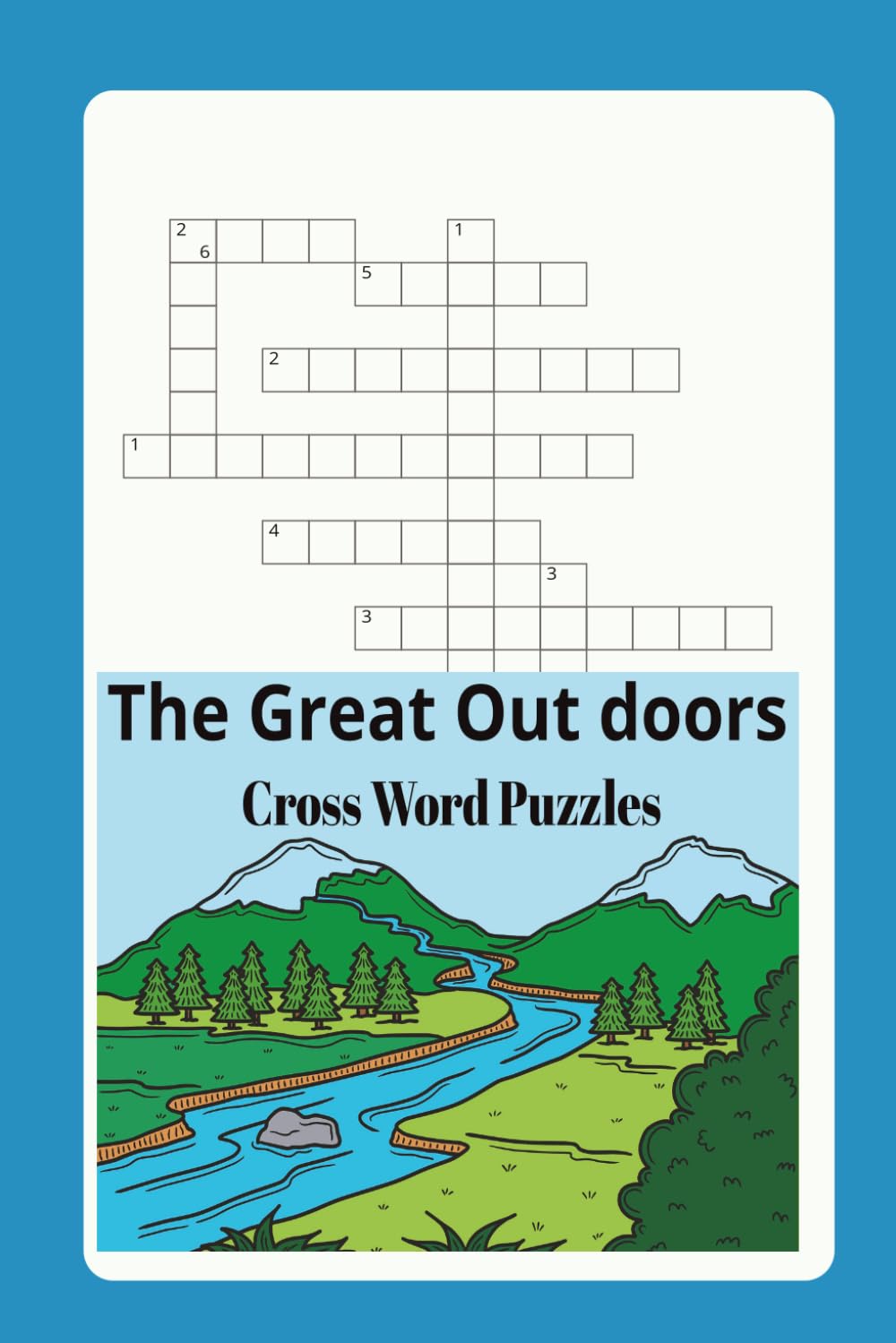 Great Outdoors Crossword Puzzle: Crossword Puzzles with Easy to Read Print about Crossword the Great Outdoors, wildlife and more | 6x9 inches, 110 ... Gift for Vactions, Holiday, and Relaxation