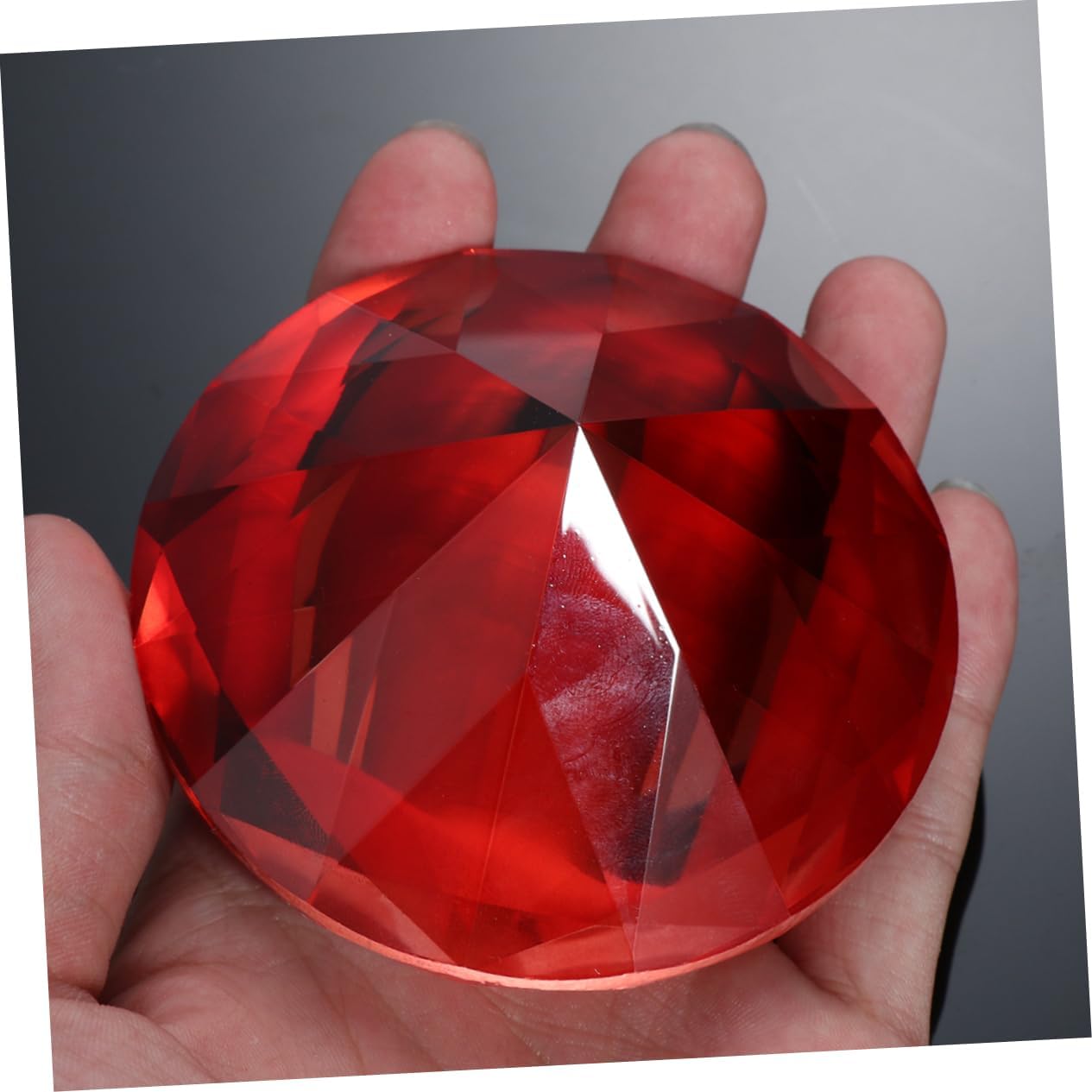 BESPORTBLE Artificial Diamond Ornament Large Red Crystals Wedding Decor Home Decor Bridal Shower Accessory