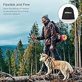 Philorn Freihand Hundeleine 120 Bis 170 cm mit Gürteltasche, Joggingleine Hunde, Freihandleine | Reflektierend zu 55KG, Verstellbare Taillengürtel, Doppelgriff-Bungees für Laufen, Gehen