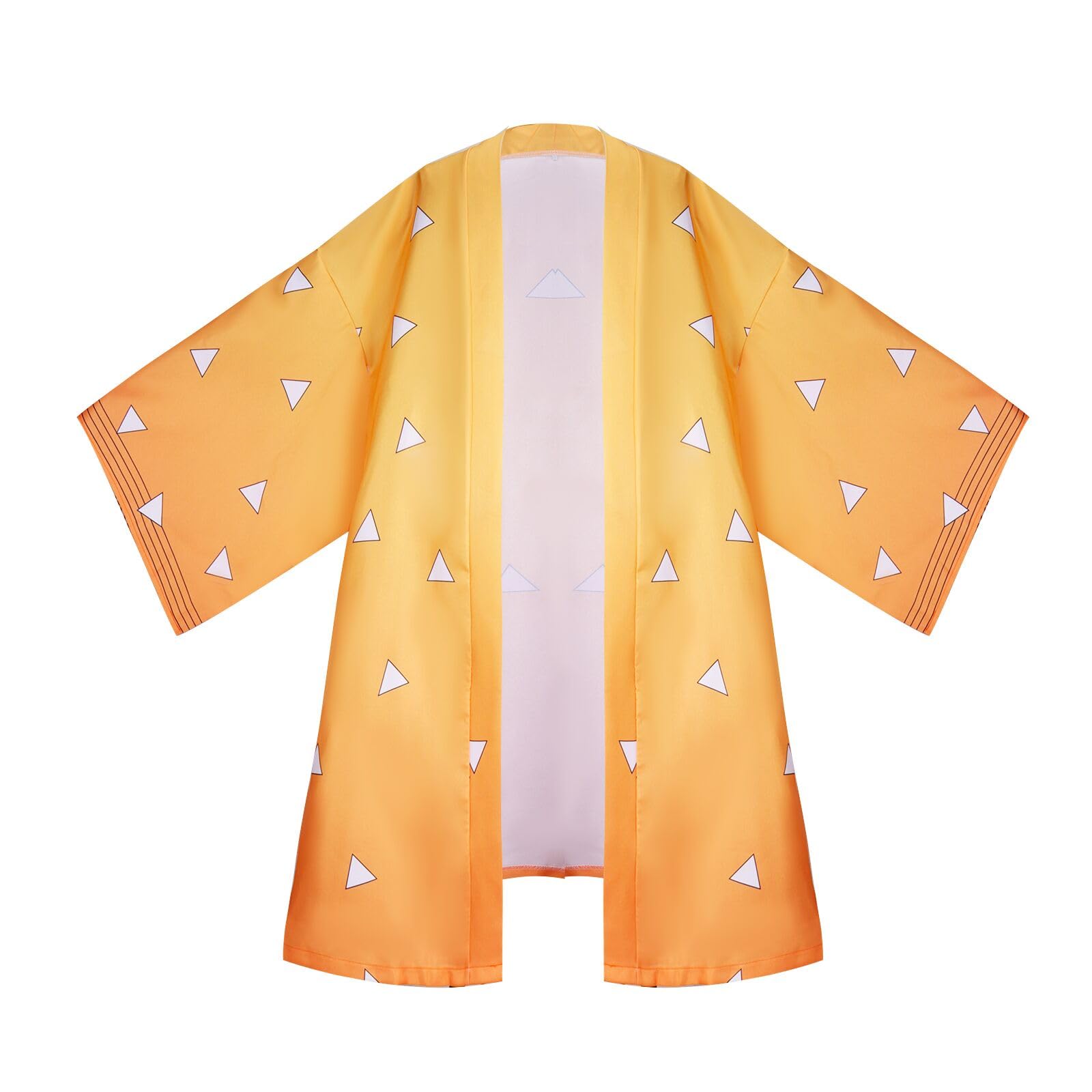 mens cape cloak anime yellow haori robe cosplay costume outfit halloween role play party kimono
