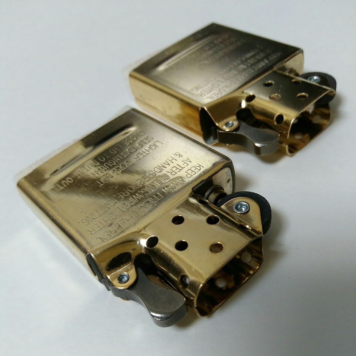 Amazon.co.jp: ZIPPO純正ゴールドインサイドユニット 金色インナー ×2 