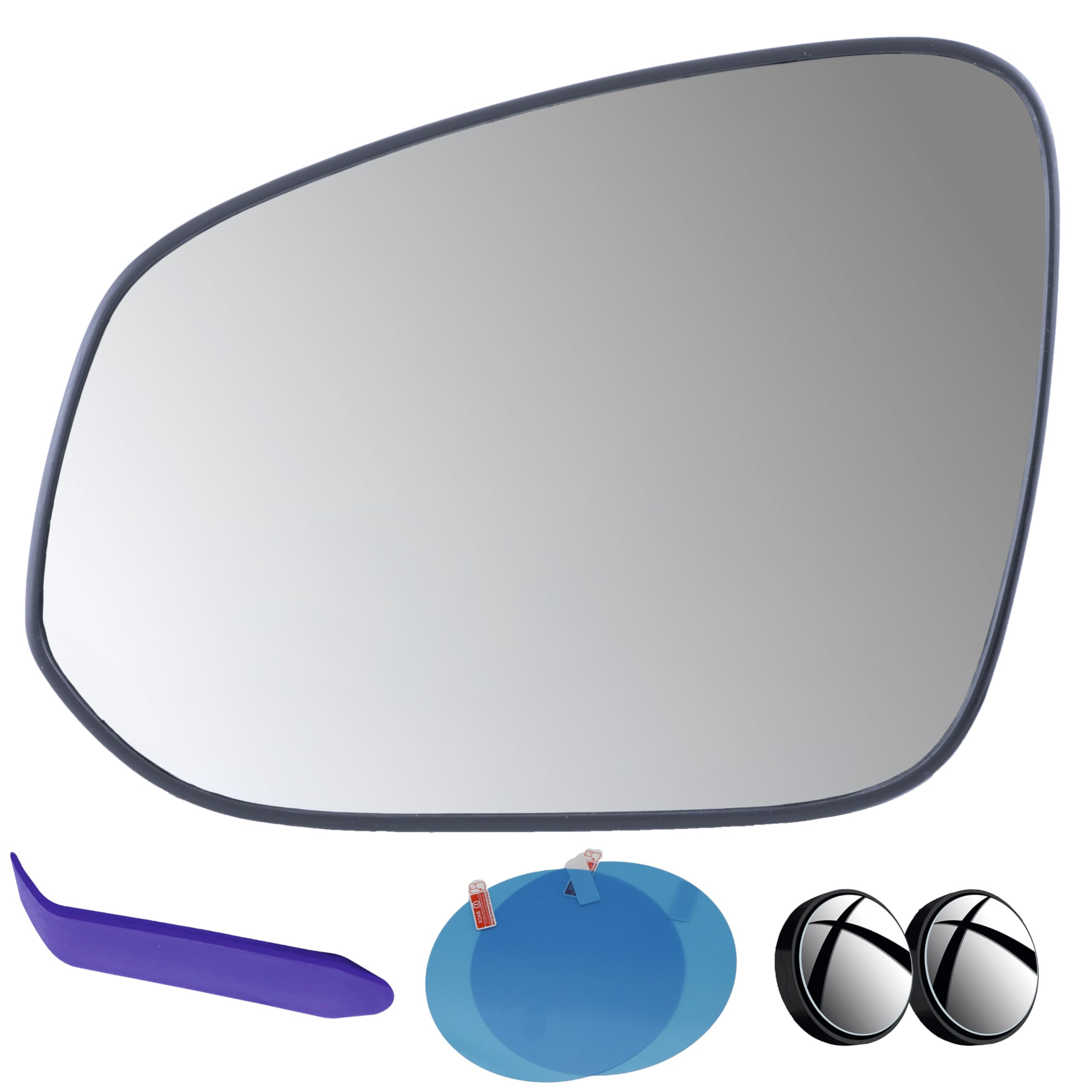 Driver Side Mirror Glass Compatible with Toyota RAV4 2013-2025, 4runner 2014-2024, Tacoma 2016-2025, Heated 879610R090 8796142B50 8796135B60 8790704011 879610R260 TO1324144 TO1324177