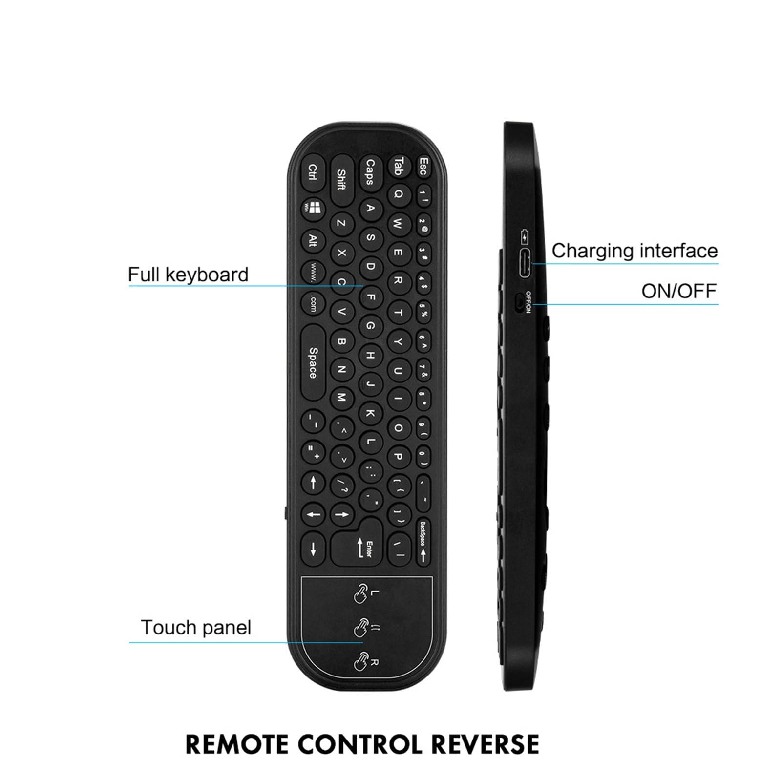 Telecomando per mouse ad aria lvifloae G60S PRO, 2.4G e Bluetooth 5.0