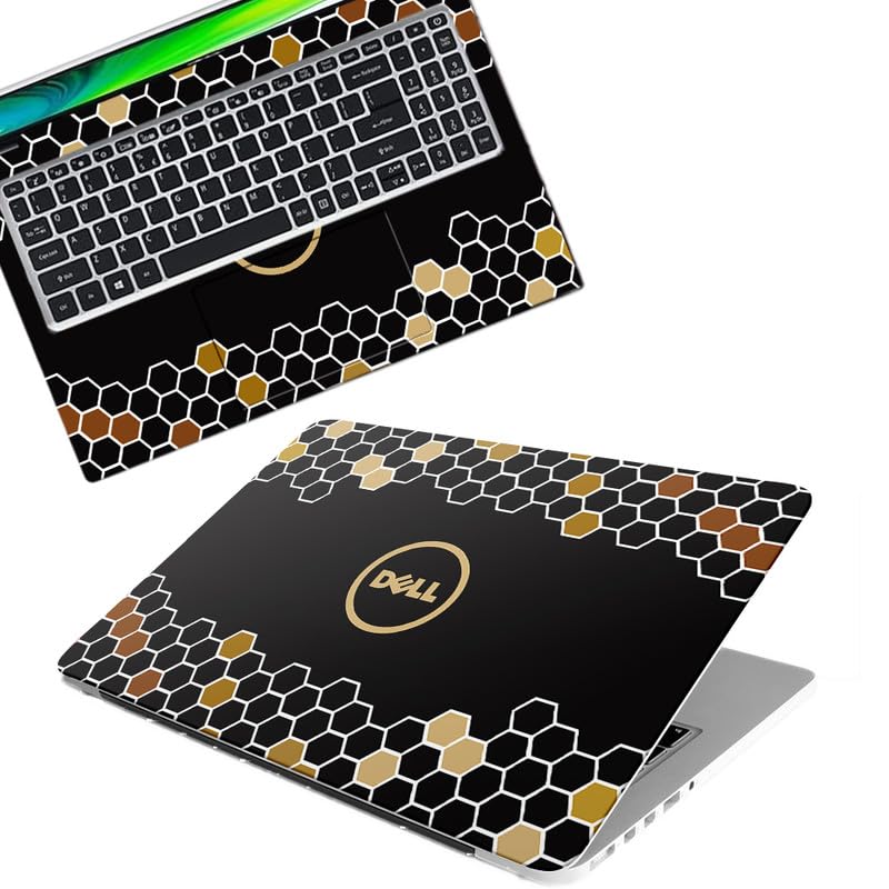 Image of Galaxsia DSGN 300 Full Body Laptop Skin Bubble-Free| Laminated & Removable | HD Quality Sticker for Laptops Upto 15.6 Inches Compatible with DELL