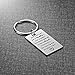 iWenSheng Step Dad Keychain Gift - Father's Day & Birthday Gift for Step Dad, Stainless Steel, Silver, Thank You Jewelry