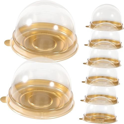 Didiseaon Cajas pequeñas ligeras para tartas, contenedores de mousse, suministros de panadería, cajas de magdalenas a granel