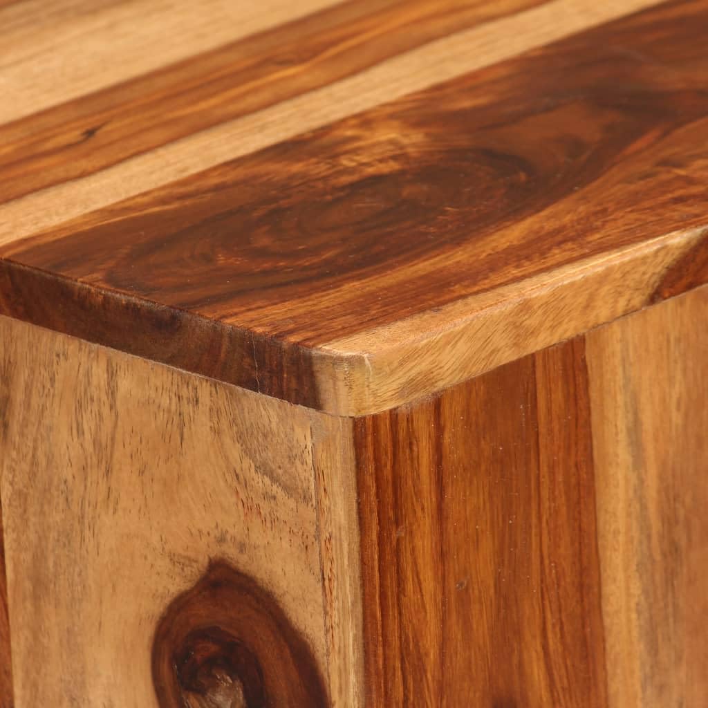vidaXL Coffee Table Unique Natural Wood Grains Solid Acacia Wood Small