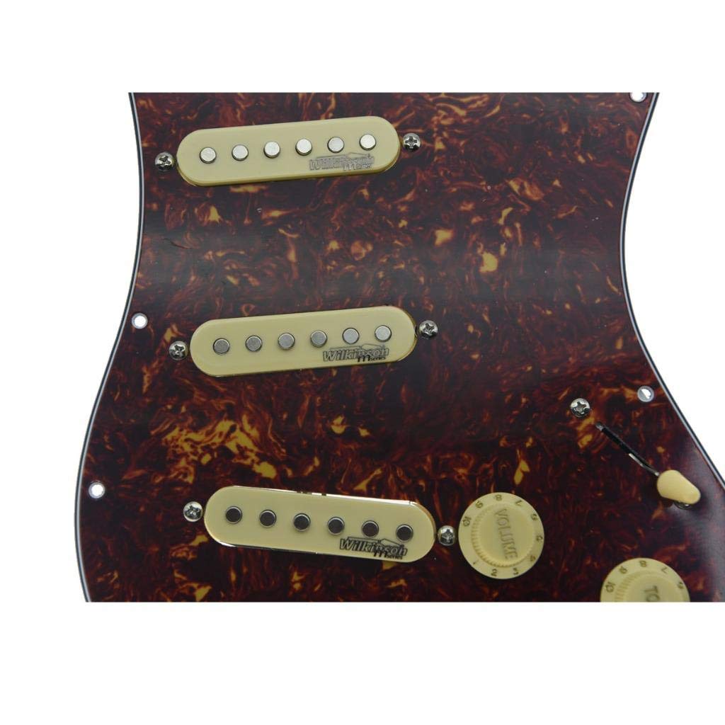 KAISH Vintage Tortoise Schlagbrett für E-Gitarre, vorverdrahtet, mit Wilkinson Pickups für FD Stratocaster, hergestellt in den USA oder Mexiko