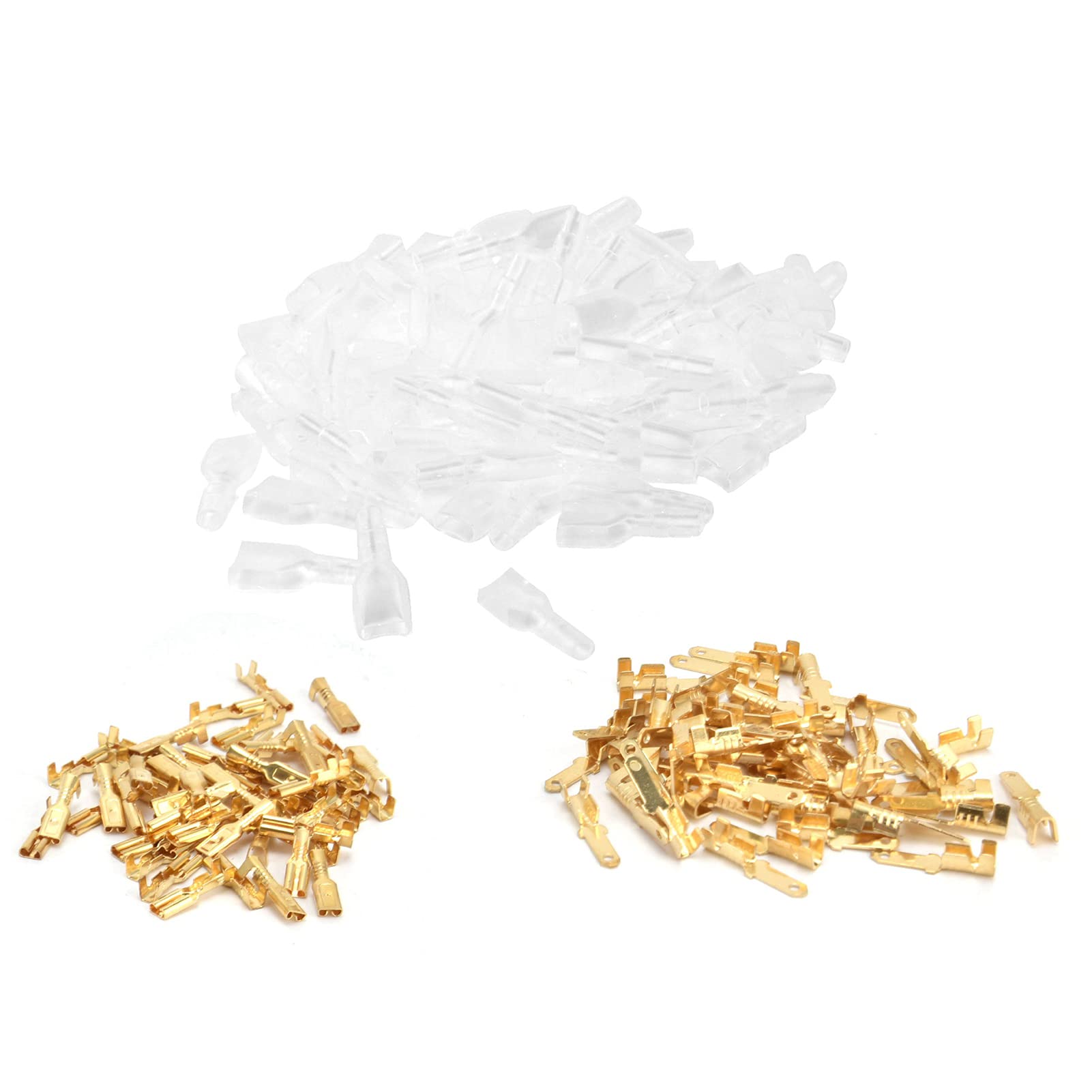 Spade Connectors Brass Wire Terminal Block Crimp Sleeve Electrical Supplies 2.8mm Applicable Wire Terminals Equipment