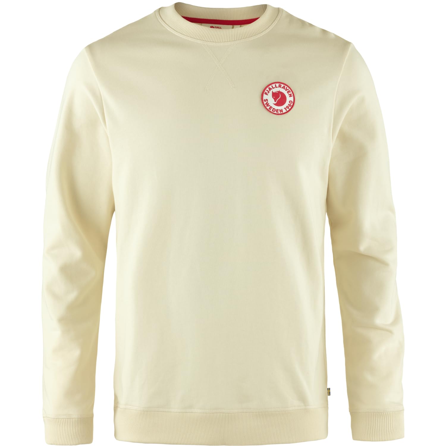 Fjallraven 87163-113 1960 Logo Badge Sweater M Sweatshirt Men's Chalk White Size XS