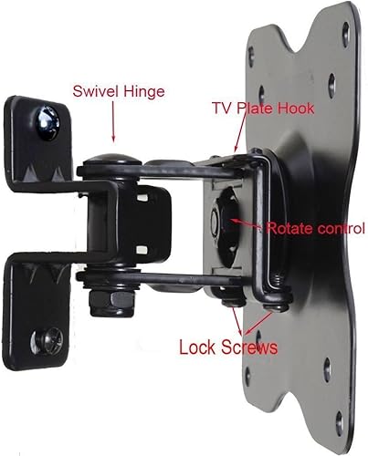 Miniatura 4 de VideoSecu Soporte de pared giratorio para TV con inclinación para Dell 19" 20" 22" 23" 24" 27" 28" 29" 30" 32" UP2716D U2717DA P2715Q S2716DG S2817Q